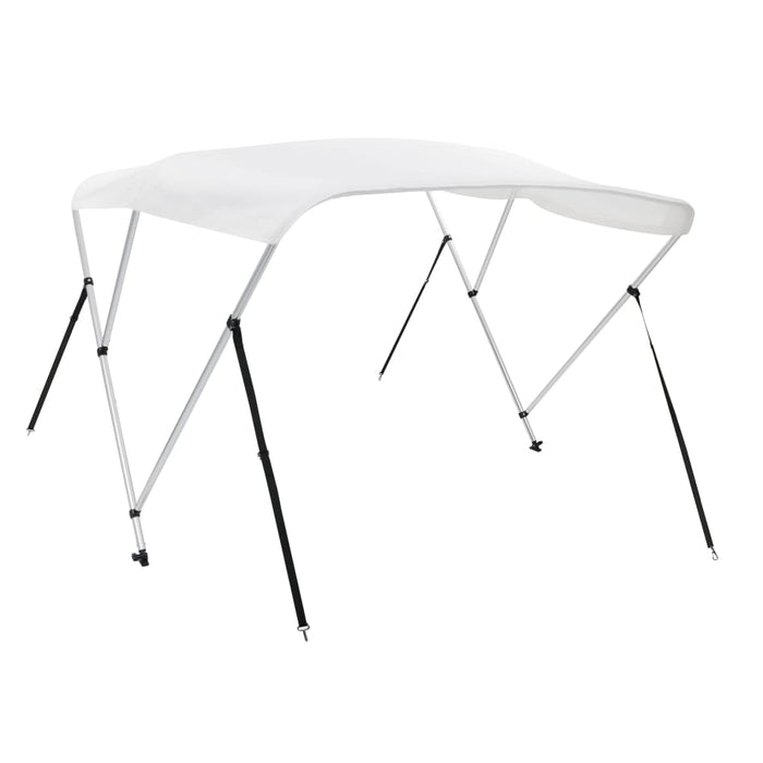 Parasolar barcă Bimini cu 3 arcuri, alb, 183x196x137 cm - WALTI WALTI