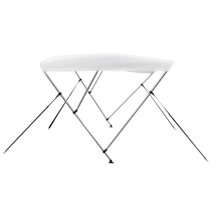 Parasolar barcă Bimini cu 3 arcuri, alb, 183x196x137 cm - WALTI WALTI