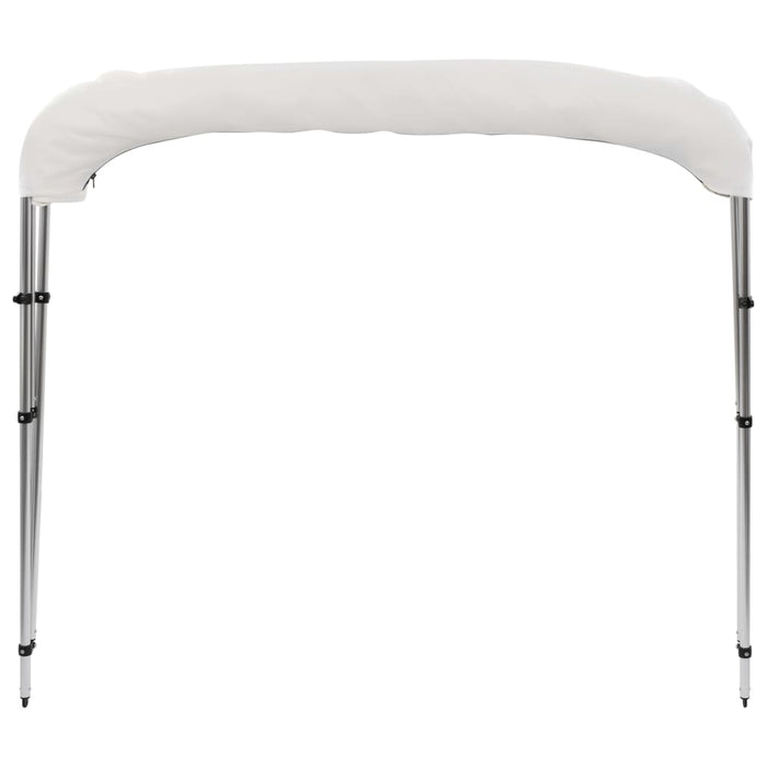 Parasolar barcă Bimini cu 3 arcuri, alb, 183x196x137 cm - WALTI WALTI