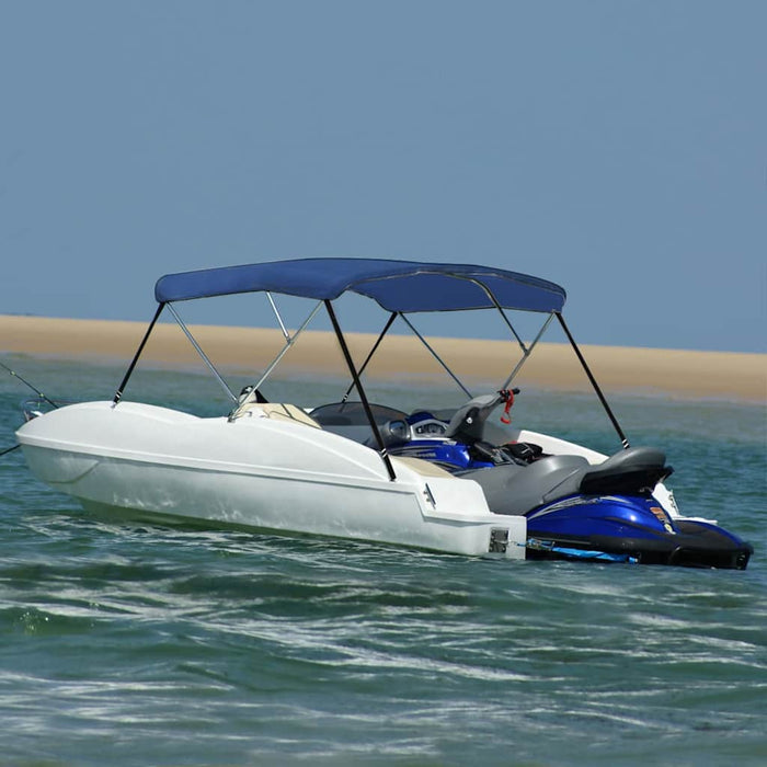 Parasolar barcă Bimini cu 3 arcuri, albastru, 183x140x137 cm - WALTI WALTI