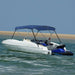 Parasolar barcă Bimini cu 3 arcuri, albastru, 183x180x137 cm - WALTI WALTI