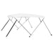 Parasolar barcă Bimini cu 4 arcuri, alb, 243x180x137 cm - WALTI WALTI