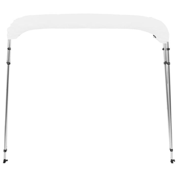 Parasolar barcă Bimini cu 4 arcuri, alb, 243x180x137 cm - WALTI WALTI