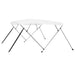Parasolar barcă Bimini cu 4 arcuri, alb, 243x196x137 cm - WALTI WALTI