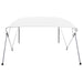 Parasolar barcă Bimini cu 4 arcuri, alb, 243x196x137 cm - WALTI WALTI
