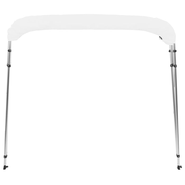 Parasolar barcă Bimini cu 4 arcuri, alb, 243x196x137 cm - WALTI WALTI