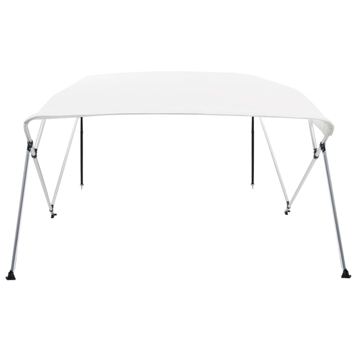 Parasolar barcă Bimini cu 4 arcuri, alb, 243x210x137 cm - WALTI WALTI