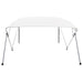 Parasolar barcă Bimini cu 4 arcuri, alb, 243x210x137 cm - WALTI WALTI