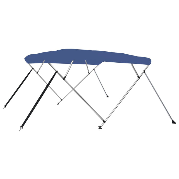 Parasolar barcă Bimini cu 4 arcuri, albastru, 243x180x137 cm - WALTI WALTI