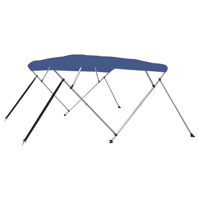 Parasolar barcă Bimini cu 4 arcuri, albastru, 243x196x137 cm - WALTI WALTI