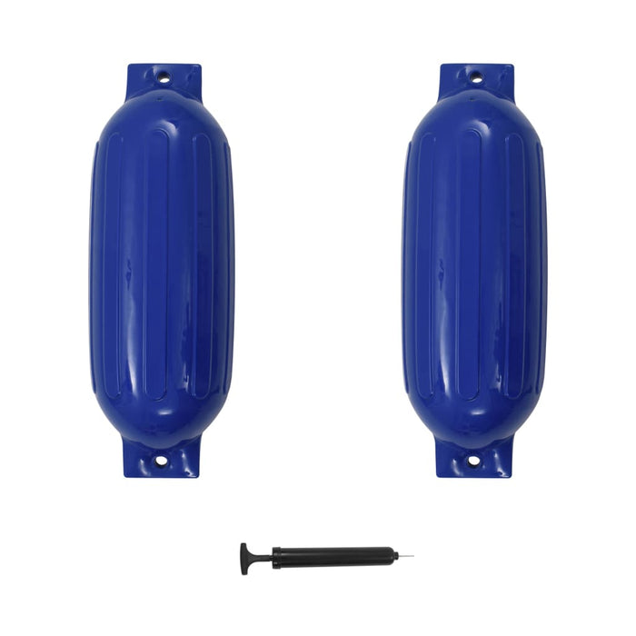 Bară de protecție barcă, 2 buc., albastru, 69x21,5 cm, PVC WALTI