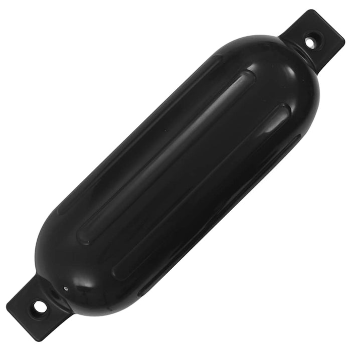 Bară de protecție barcă, 4 buc., negru, 51x14 cm, PVC WALTI