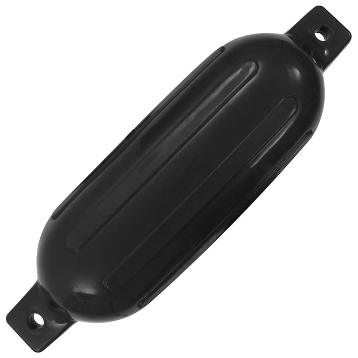 Bară de protecție barcă, 4 buc., negru, 58,5x16,5 cm, PVC WALTI