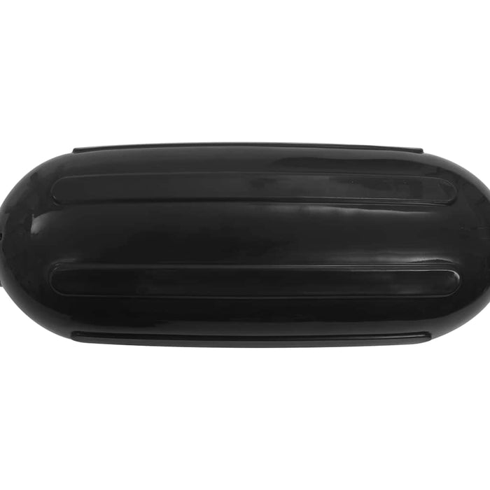 Bară de protecție barcă, 4 buc., negru, 58,5x16,5 cm, PVC WALTI