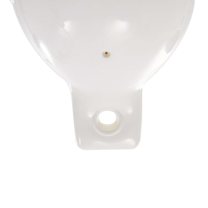 Bară de protecție barcă, 4 buc., alb, 58,5x16,5 cm, PVC WALTI