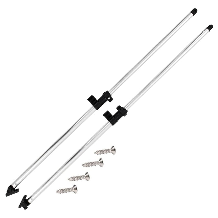 Stâlpi de susținere parasolar barcă Bimini, 2 buc., aluminiu - WALTI WALTI