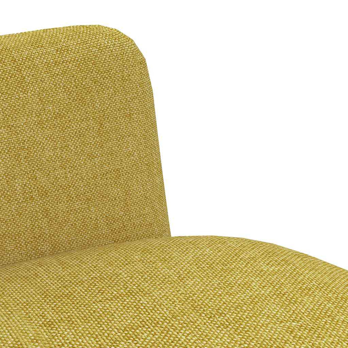 Scaune de sufragerie, 6 buc., galben, material textil WALTI