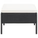Set mobilier de grădină cu perne, 6 piese, negru, poliratan - WALTI WALTI