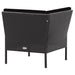 Set mobilier de grădină cu perne, 6 piese, negru, poliratan - WALTI WALTI