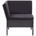Set mobilier de grădină cu perne, 6 piese, negru, poliratan - WALTI WALTI
