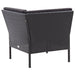 Set mobilier de grădină cu perne, 6 piese, negru, poliratan - WALTI WALTI