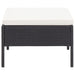 Set mobilier de grădină cu perne, 3 piese, negru, poliratan - WALTI WALTI