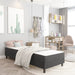 Cadru pat continental, gri, 100x200 cm, material textil - WALTI WALTI