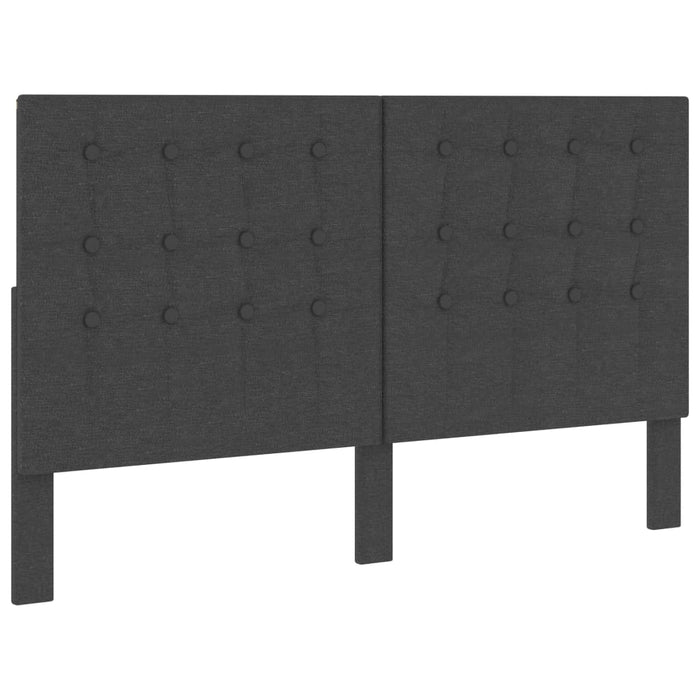 Tăblie capitonată, gri închis, 160 x 200 cm, material textil WALTI