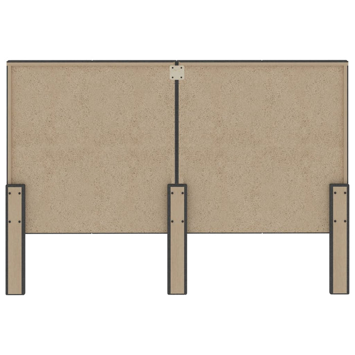Tăblie de pat, gri închis, 140 x 200 cm, material textil WALTI