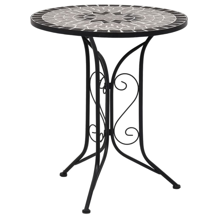 Set bistro mozaic, 3 piese, gri, placă ceramică - WALTI WALTI