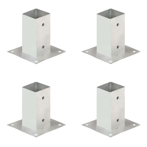 Suporți stâlp, 4 buc., metal galvanizat, 71 mm - WALTI WALTI