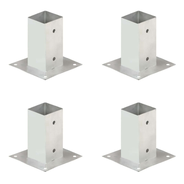 Suporți stâlp, 4 buc., metal galvanizat, 71 mm - WALTI WALTI