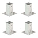 Suporți stâlp, 4 buc., metal galvanizat, 71 mm - WALTI WALTI