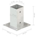 Suporți stâlp, 4 buc., metal galvanizat, 71 mm - WALTI WALTI