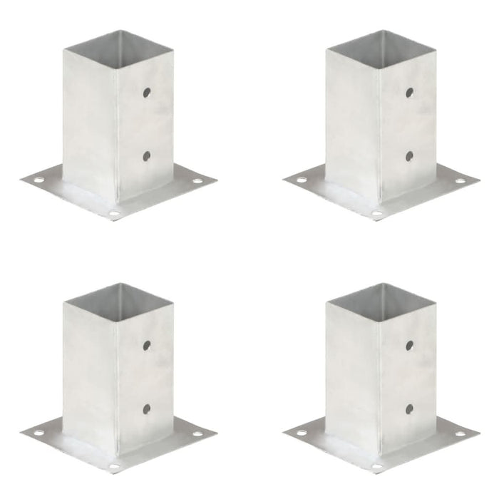 Suporți stâlp, 4 buc., metal galvanizat, 81 mm - WALTI WALTI