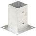 Suporți stâlp, 4 buc., metal galvanizat, 81 mm - WALTI WALTI