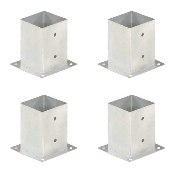 Suporturi stâlp, 4 buc., 101 mm, metal galvanizat - WALTI WALTI