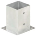 Suporturi stâlp, 4 buc., 101 mm, metal galvanizat - WALTI WALTI