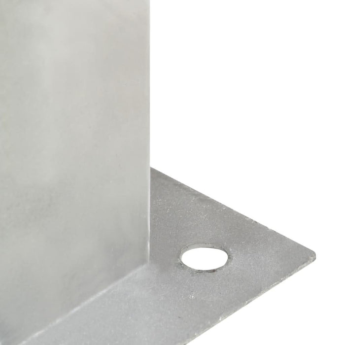 Suporturi stâlp, 4 buc., 101 mm, metal galvanizat - WALTI WALTI