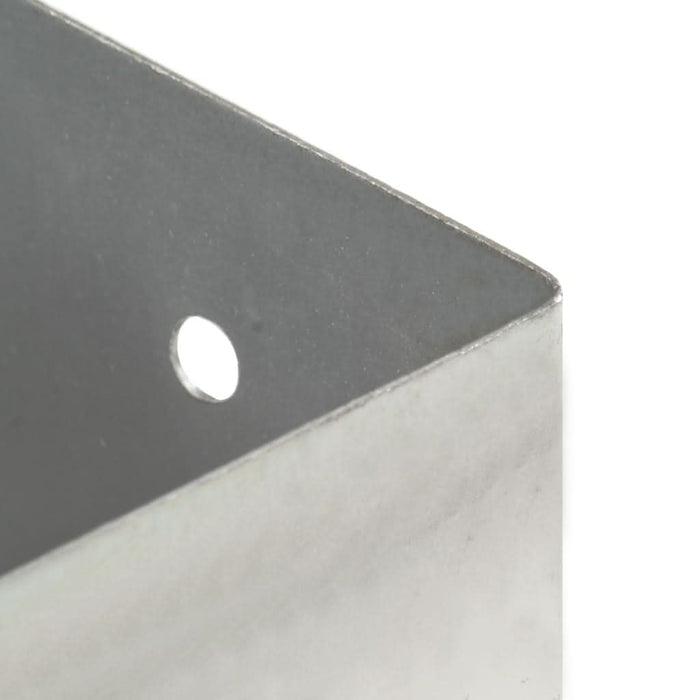 Suporturi stâlp, 4 buc., 101 mm, metal galvanizat - WALTI WALTI