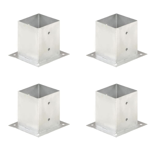 Suporți stâlp, 4 buc., metal galvanizat, 121 mm - WALTI WALTI