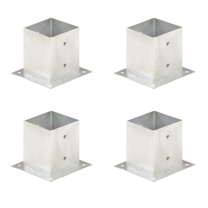 Suporți stâlp, 4 buc., metal galvanizat, 121 mm - WALTI WALTI