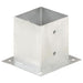 Suporți stâlp, 4 buc., metal galvanizat, 121 mm - WALTI WALTI
