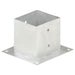 Suporți stâlp, 4 buc., metal galvanizat, 141 mm - WALTI WALTI