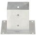 Suporți stâlp, 4 buc., metal galvanizat, 141 mm - WALTI WALTI
