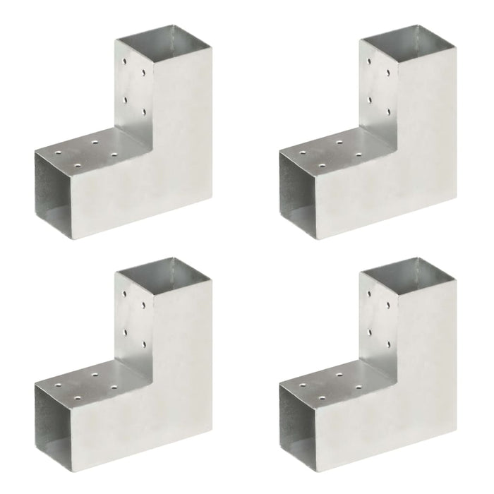 Conectori de grindă, formă L, 4 buc, 71x71 mm, metal galvanizat - WALTI WALTI