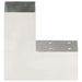 Conectori de grindă, formă L, 4 buc, 71x71 mm, metal galvanizat - WALTI WALTI