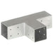 Conectori de grindă, formă T, 4 buc, 71x71 mm, metal galvanizat - WALTI WALTI