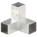 Conectori de grindă, formă Y, 4 buc, 71x71 mm, metal galvanizat - WALTI WALTI