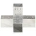 Conectori de grindă, formă X, 4 buc, 71x71 mm, metal galvanizat - WALTI WALTI